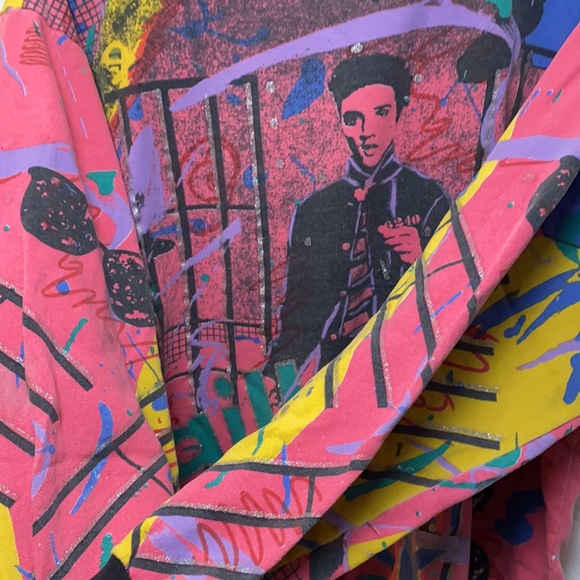 Rare 80s ELVIS PRESLEY pullover Sweatshirt SZ LG - Picture 5 of 9